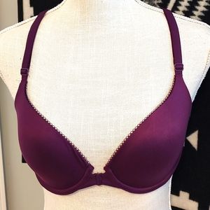 🥰 EUC Victoria's Secret Body by Victoria Front Closure Racerback Lined Demi, 34